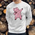 Dabbing Pig Funny Piggy Farm Farmer Pig Dab Dance Sweatshirt Gifts for Him