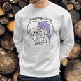 Daria Everybody Macbeth Skull Heart Purple Hair Sweatshirt Gifts for Him