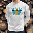 Easter Bunny Hip Trio Bunnies Funny Gift Sweatshirt Gifts for Him