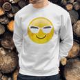 Emoji Cool Shades Smiley Face Sunglasses Confident Awesome Sweatshirt Gifts for Him