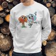 Fifth Sun Girls The Amazing World Of Gumball Darwin And Gumball Grin Sweatshirt Gifts for Him