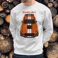 Ford Mustang Shelby Gt500 2020 2021 Twister Orange White Stripes Sweatshirt Gifts for Him