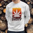 Funny Marijuana For Men Blaze It 420 Gift Sweatshirt Gifts for Him