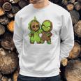 Grinch And Groot Sweatshirt Gifts for Him