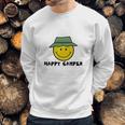 Happy Camper Camping Smiley Face Sweatshirt Gifts for Him