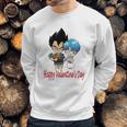 Happy Valentine Day Vegeta And Bulma Couple Sweatshirt Gifts for Him