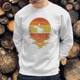 Honey Badger 70S Retro Sunset Vintage Honey Badger Sweatshirt Gifts for Him