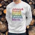 Johnny Moira David Alexis Patrick Stevie Pride Schitts Creek Classic Sweatshirt Gifts for Him