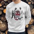 Kawaii Pastel Goth Art Devilish Cute Cat Demon Painting Sweatshirt Gifts for Him