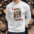 King Of Hearts Blackjack Cards Poker Sweatshirt Gifts for Him