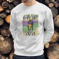 Mardi Gras Cozy Bernie Sanders Sitting Inauguration Funny Sweatshirt Gifts for Him