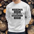 Nekoma High Vs Karasuno High Black Sweatshirt Gifts for Him