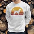 Retro Sun Redbone Coonhound Dog Silhouette Sweatshirt Gifts for Him