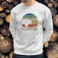 Retro Yellowstone National Park Vintage Buffalo Geyser Gift Sweatshirt Gifts for Him