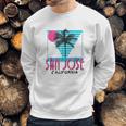 San Jose California Retro Ca Cool Sweatshirt Gifts for Him