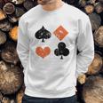 Vintage Poker Playing Cards Sweatshirt Gifts for Him