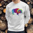 Vintage Tie Dye Bison American Buffalo Sweatshirt Gifts for Him