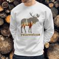 Vintage Yellowstone National Park Bull Moose Sweatshirt Gifts for Him