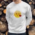 Winky Face Smiley With Heart Kiss Emoji Sweatshirt Gifts for Him