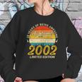 20 Years Old Bday Awesome Since 2002 Distressed 20Th Birthday Sweatshirt Gifts for Her