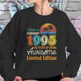 26 Years Old Born In February 1995 26Th Birthday Gift Sweatshirt Gifts for Her