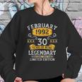 30Th Birthday Gift 30 Years Old Awesome Since February 1992 Ver2 Sweatshirt Gifts for Her