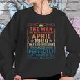 31 Years Old Gift Vintage April 1990 31St Birthday Gift Sweatshirt Gifts for Her