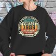 33Rd Birthday Vintage Tee Retro Legendary 1989 33 Years Old Sweatshirt Gifts for Her