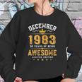 38Th Birthday Gift 38 Years Old Awesome Since December 1983 Ver2 Sweatshirt Gifts for Her