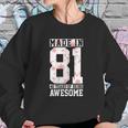 41St Birthday Gift 41 Years Vintage Awesome Since 1981 Sweatshirt Gifts for Her