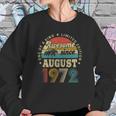 49 Years Old Decoration Awesome Since August 1972 Birthday Sweatshirt Gifts for Her