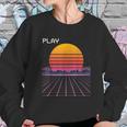 80S Grid Sunset Vaporwave Synthwave Outrun Sweatshirt Gifts for Her