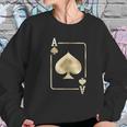 Ace Of Spades Playing Card Halloween Glam Sweatshirt Gifts for Her