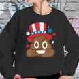 American Poop Emoji Funny 4Th Of July Independence Day Gift Sweatshirt Gifts for Her