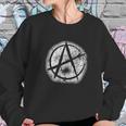 Anarchy SymbolShirt Graffiti Spray Paint Anarchism Sweatshirt Gifts for Her