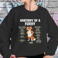 Anatomy Of A Furry Fandom Furries Cute Sweet Funny Sweatshirt Gifts for Her