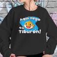 Aquí Llego Tu Tiburón Safaera Reggaeton Bunny Style Gift Sweatshirt Gifts for Her