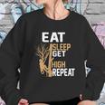 Arborist Tree Climber Eat Sleep Get High Tree Climbing Hobby Sweatshirt Gifts for Her