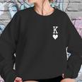 Atching Couple Poker Q King Sweatshirt Gifts for Her