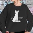 Hisayhe Funny Cat Do What I Want Cat Personality Graphic Sweatshirt Gifts for Her