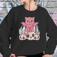 Bat Cat Kawaii Pastel Goth Cute Skulls Gift Cat Lover Sweatshirt Gifts for Her