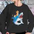 Beagle Riding Shark Jawsome Dog Lover Sweatshirt Gifts for Her