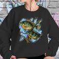 Bluegill Illustration Fishing Sweatshirt Gifts for Her