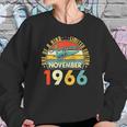 Born In November 1966 55Th Birthday Gift Retro 55 Years Old Sweatshirt Gifts for Her