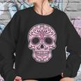 Breast Cancer Sugar Skull Day Of The Dead Dia De Los Muertos Sweatshirt Gifts for Her