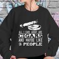 All I Care About Are Cigars And Maybe Like 3 People Cigar Graphic Design Printed Casual Daily Basic Sweatshirt Gifts for Her