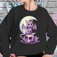 Cat Pastel Goth Moon Kawaii Halloween Skull Purple Witch Sweatshirt Gifts for Her