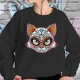 Cat Sugar Skull Funny Day Of The Dead Group Matching Sweatshirt Gifts for Her