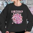 Chibi Kitten Kawaii Cat Japanese Strawberry Milk Drink Sweatshirt Gifts for Her