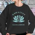 Clean And Serene Yoga Narcotics Anonymous Sweatshirt Gifts for Her